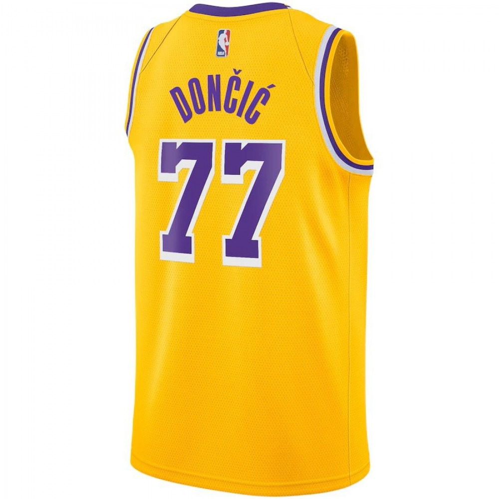 Los Angeles Lakers Youth Icon Edition Swingman Jersey - Gold - Luka Dončić-Pro Kit Vault | Brand New 26/27 Sports Jerseys